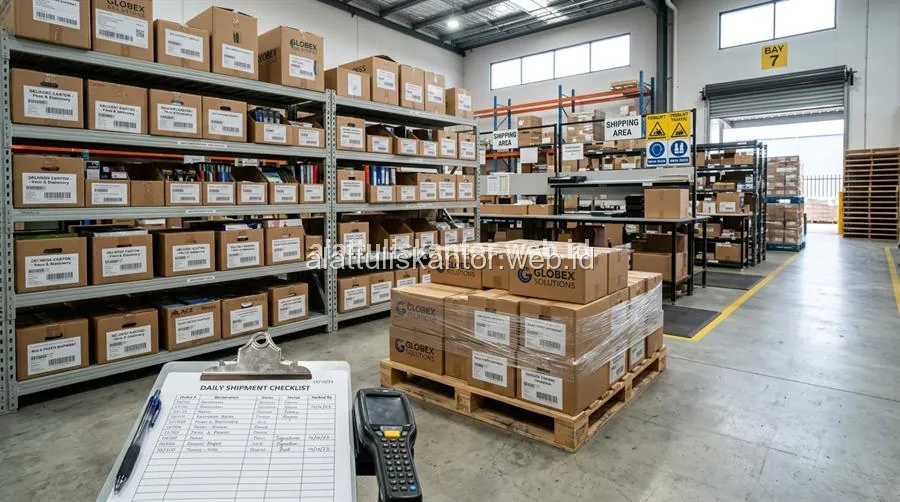 Gudang dan armada pengiriman terpadu distributor ATK B2B