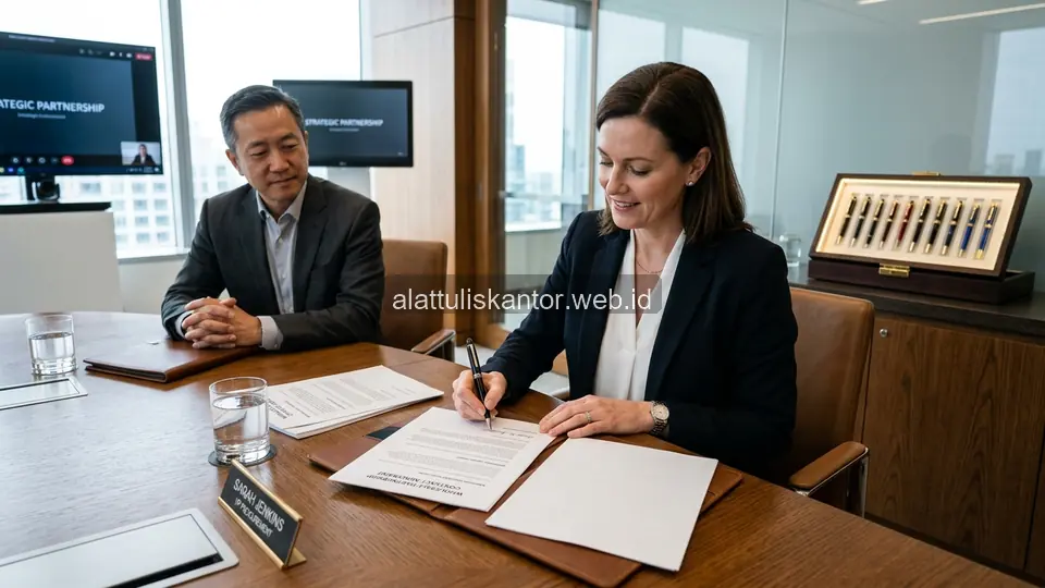 Keuntungan Kontrak Kerja Sama dengan Distributor Pulpen Grosir Merk Ternama