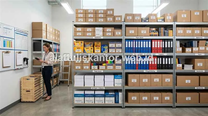 Cara Mencegah Stok ATK Tiba-Tiba Habis: Checklist & Sistem Re-Order Point