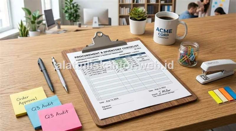 Download Checklist Kebutuhan ATK Bulanan Kantor Sesuai Jumlah Karyawan
